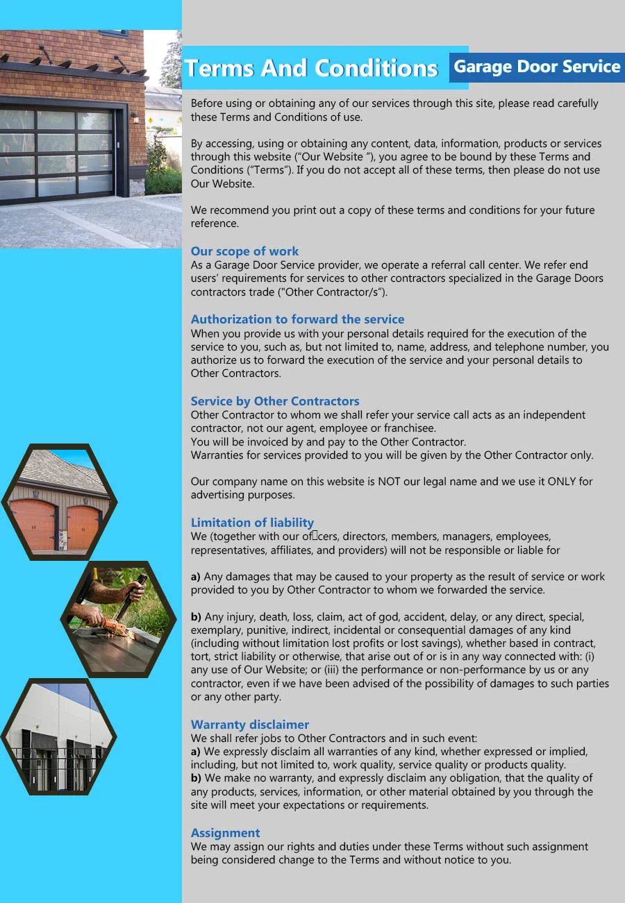 Capitol Garage Door Service Keego Harbor, MI 248-419-0033 - terms4